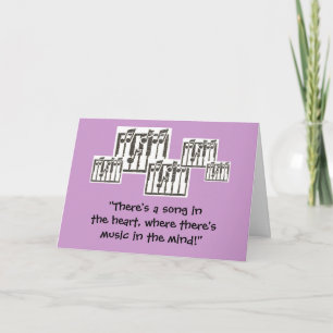 Notes musicales Carte d'anniversaire