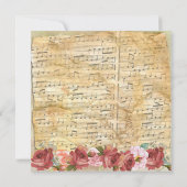 Notes musicales Carte d'anniversaire personnalisée (Dos)