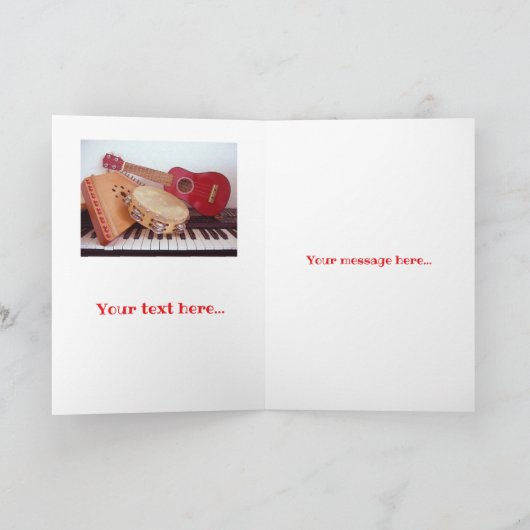 NOTES MUSICALES Carte de notes (Intérieur)