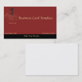 Notes musicales Carte de visite du logo Kokopelli (Devant / Derrière)