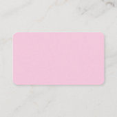 Notes musicales Carte de visite rose (Dos)