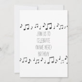NOTES MUSICALES CHANTANT CET INVITATION À VOTRE AN (Devant)