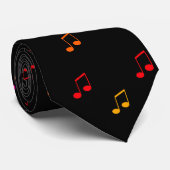 Notes musicales colorées : cravate / Cravate (Roulé)
