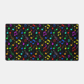 Notes musicales colorées Design Desk Mat (Recto)