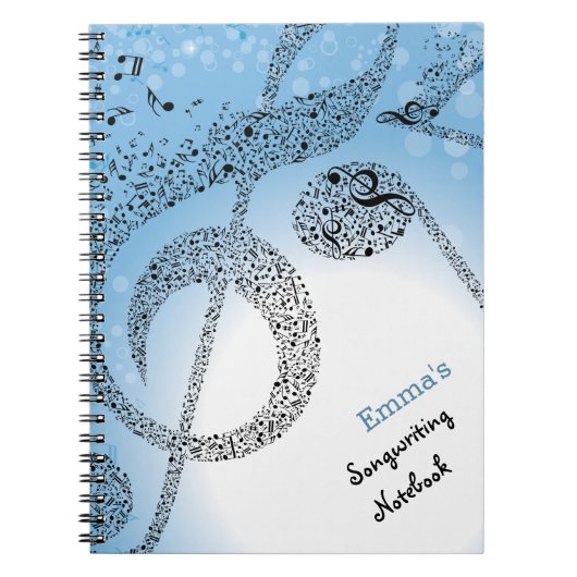Notes musicales composant le carnet (Devant)