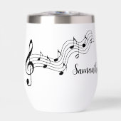 Notes musicales Conception de note Température Vin (Avant)