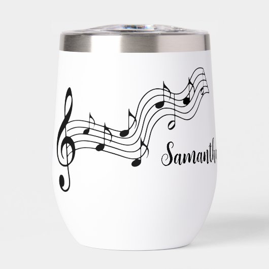 Notes musicales Conception de note Température Vin (Avant)