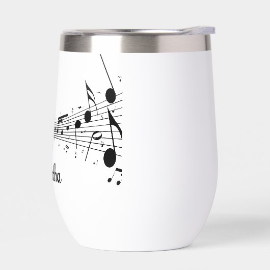 Notes musicales Conception de note Température Vin (Gauche)