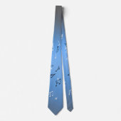 Notes musicales Cravate Blue Moon (Devant)