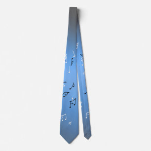 Notes musicales Cravate Blue Moon