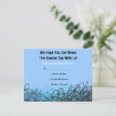 NOTES MUSICALES CRAZY Bar Mitzvah Invitation Répon (Debout devant)