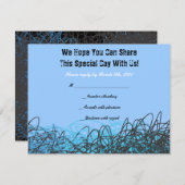 NOTES MUSICALES CRAZY Bar Mitzvah Invitation Répon (Devant / Derrière)