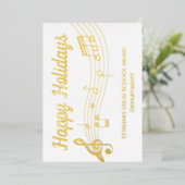 Notes musicales Custom Music Teacher Gold Foil Car (Debout devant)