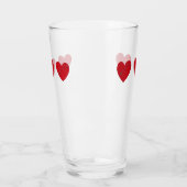 Notes musicales dans le coeur, Coupe de verre (Gauche)