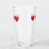 Notes musicales dans le coeur, Coupe de verre (Droite)