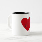 Notes musicales dans le coeur, Mug (Devant gauche)