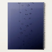 Notes musicales Dark Ombre Marine (Dos)