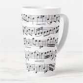 Notes musicales de feuille Giant Coffee Mug (Angle droit)