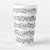 Notes musicales de feuille Giant Coffee Mug (Devant)