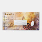 Notes musicales de l'amoureux de la musique person (Clavier et souris)