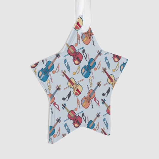 Notes musicales de violons à la ligne (devant)