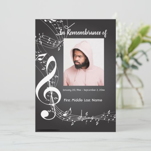 Notes musicales des Invitations du service commémo (Debout devant)