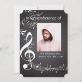 Notes musicales des Invitations du service commémo (Devant)