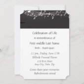 Notes musicales des Invitations du service commémo (Dos)