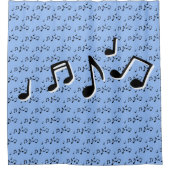 Notes musicales Design Douche rideau (Devant)