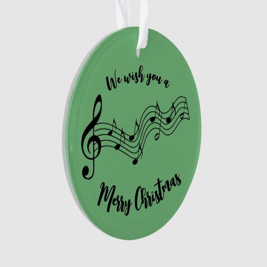 Notes musicales Design Ornement acrylique (devant)