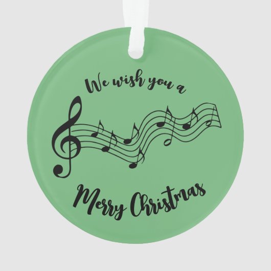 Notes musicales Design Ornement acrylique (dos)