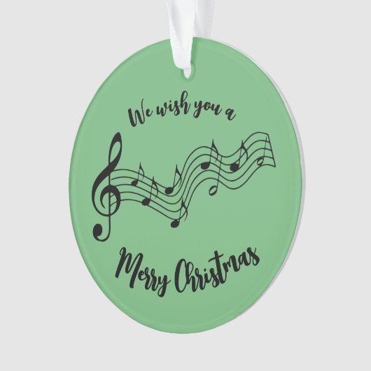 Notes musicales Design Ornement acrylique (devant)