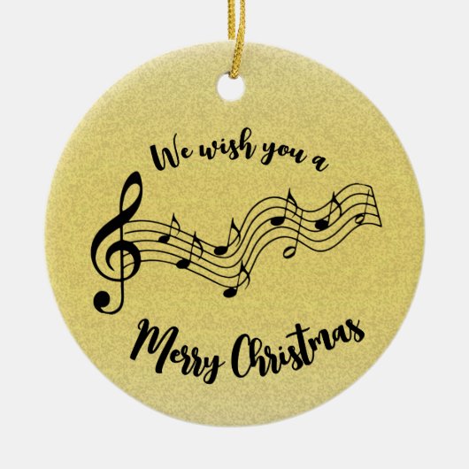 Notes musicales Design ornement céramique (Devant)