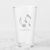 Notes musicales Design Verre à boire (Dos)
