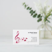 Notes musicales du Carte de visite de musique Treb (Debout devant)