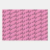 Notes musicales Feuilles de papier d'enveloppement (Devant 3)