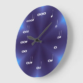 Notes musicales Horloge Mélange violet (Angle)