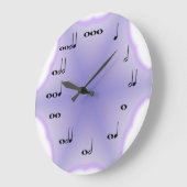 Notes musicales Horloge sur l'arrière - plan de la (Angle)