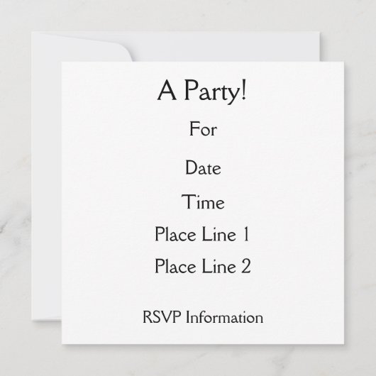 Notes musicales Invitation personnalisable Black W (Dos)