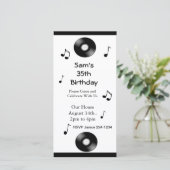 Notes musicales Invitations d'anniversaire (Debout devant)