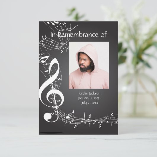 Notes musicales Invitations du service commémorati (Debout devant)