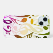 Notes musicales iPhone 15 Coque (Verso Horizontal)