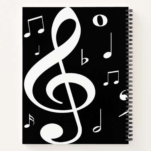 Notes musicales Journal d'écriture de chansons (Dos)