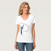 Notes musicales Kokopelli Native American T-Shirt (Devant entier)