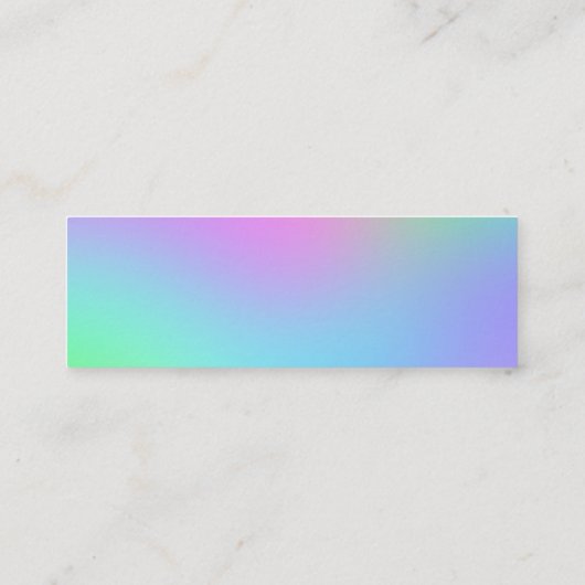 Notes musicales Mini Cartes de visite colorés (Dos)