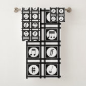 Notes musicales modernes et design motif (En situation)