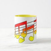 Notes musicales Mug en céramique (Centre)