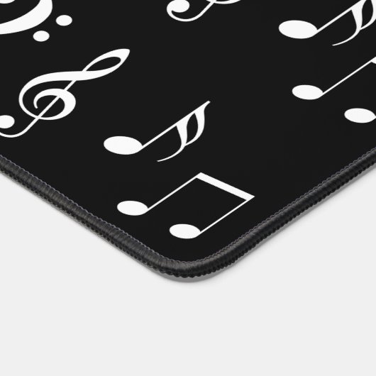 Notes musicales Musique Motif noir et blanc (Coin)