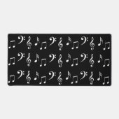Notes musicales Musique Motif noir et blanc (Recto)