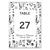 Notes musicales Numéro de table du Mariage de musi (Par défaut)